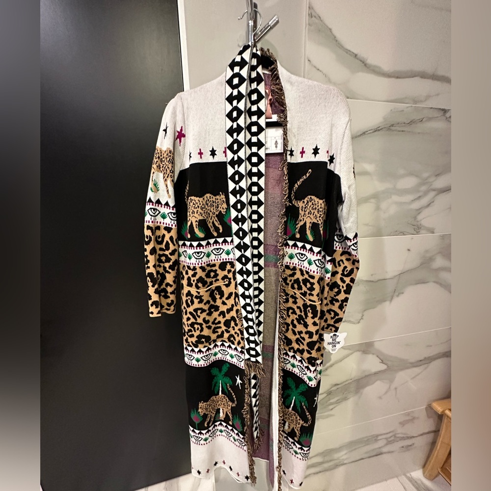 Hayley Menzies Leopardess Coatigan XS